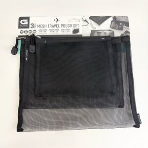 GForce Black Mesh Set of 3 Travel Bags New With Tags